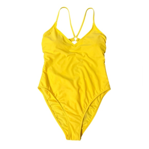 Shade & Shore Yellow One Piece Swimsuit - Picture 1 of 10